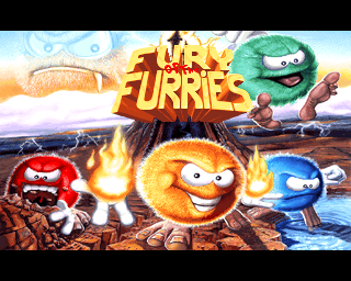 Fury Of The Furries title screen for Amiga CD32